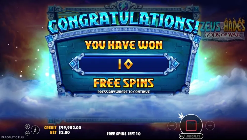 Exp&eacute;rimenter Zeus vs Hades sans mise r&eacute;elle gr&acirc;ce &agrave; Pragmatic Play