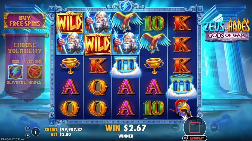 Inventaire des bonus de Zeus vs Hades